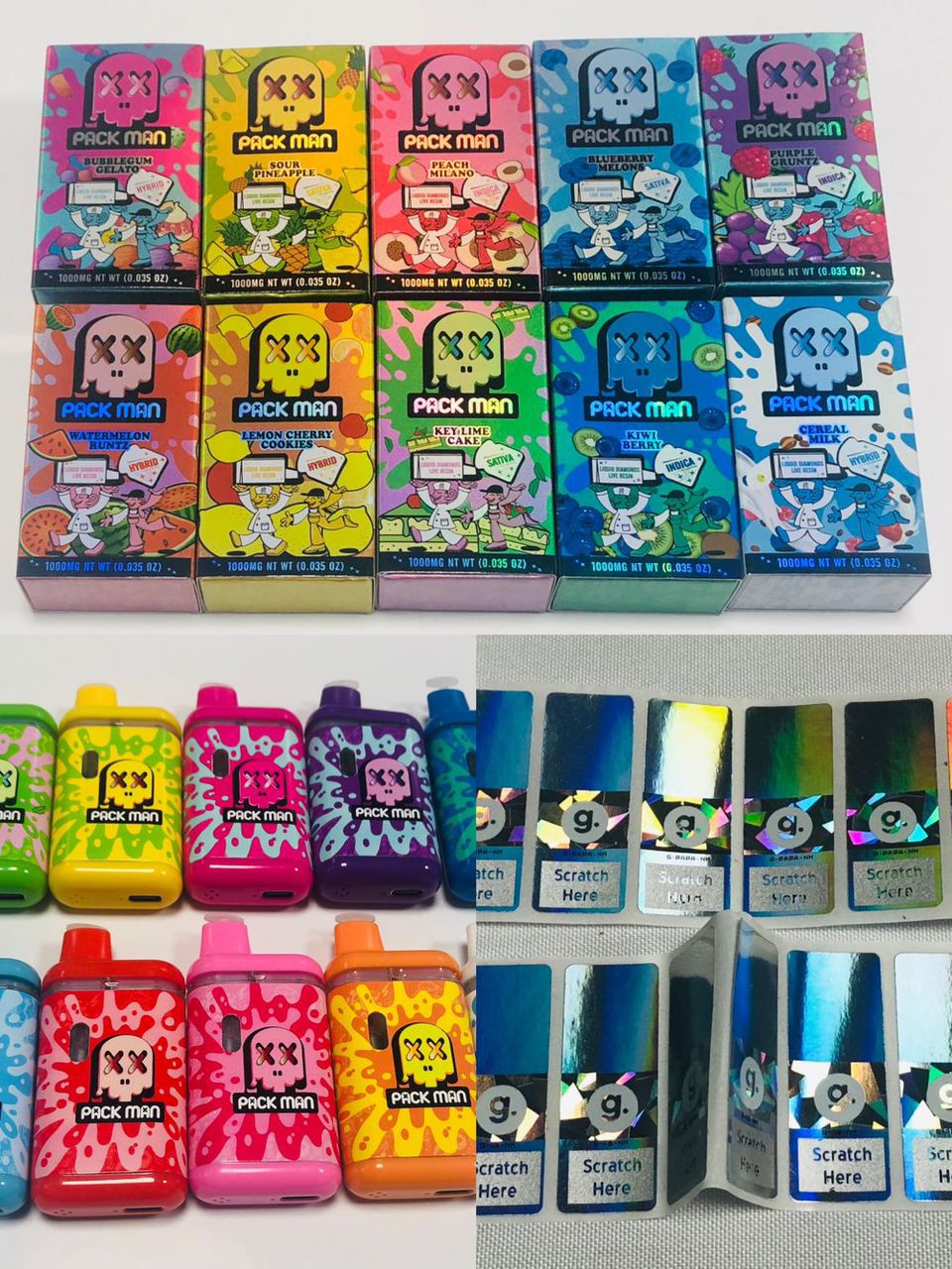 500 x 1ml Packman Catridges