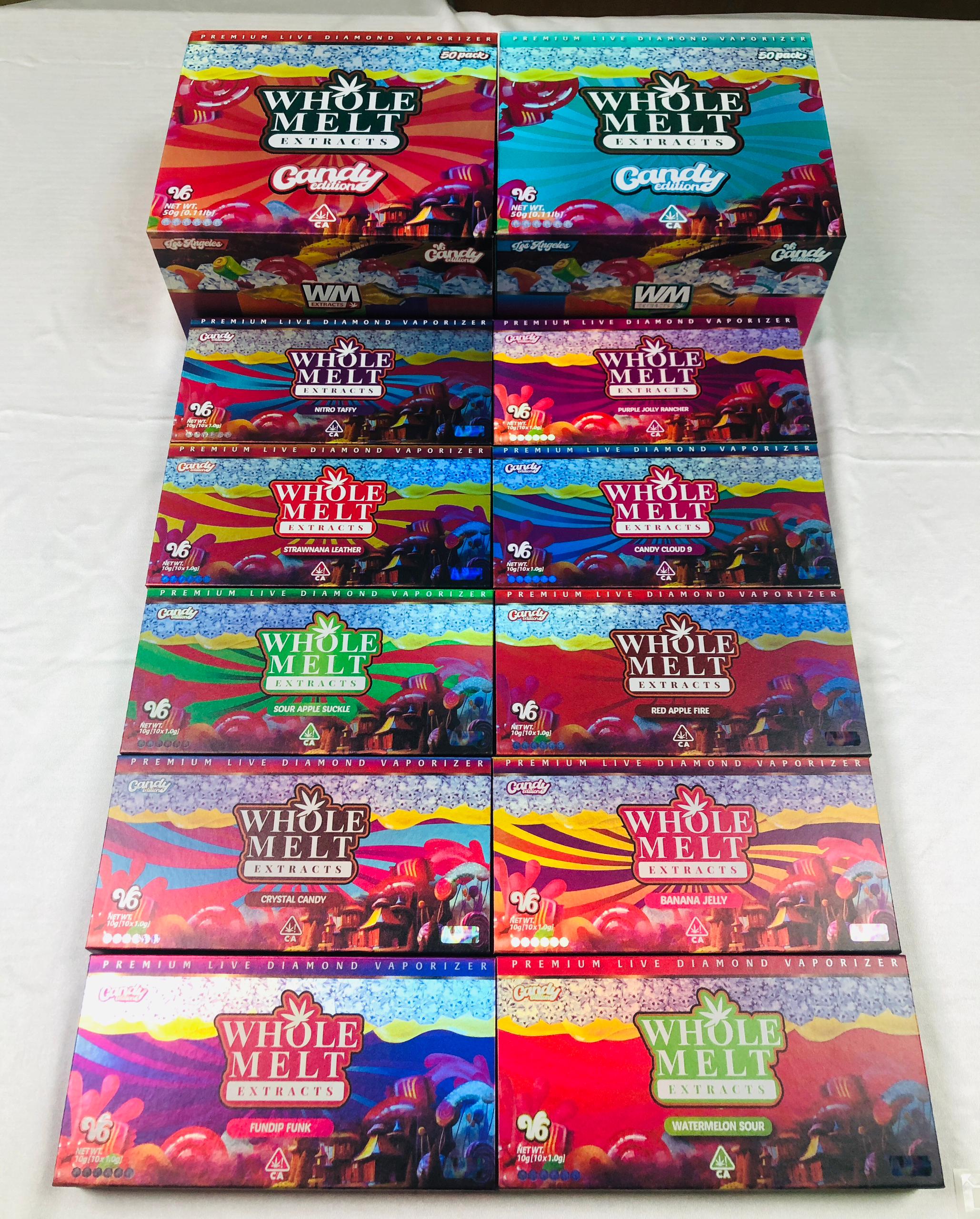 500 x 1ml Wholemelt Candy Edition V6 Vape Cartridges